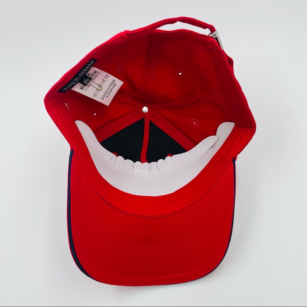 Peter Mc Andrew Monaco Grand Prix 78th Edition Red Racing Ball Cap Hat Mens TU - Picture 5 of 13